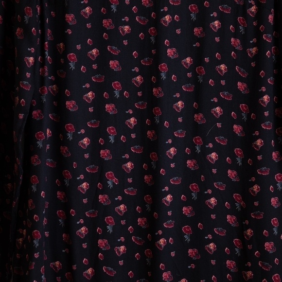 Zara Trafaluc black floral shift dress-M - Picture 2 of 6